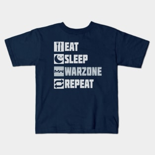 Eat Sleep Warzone Repeat Kids T-Shirt